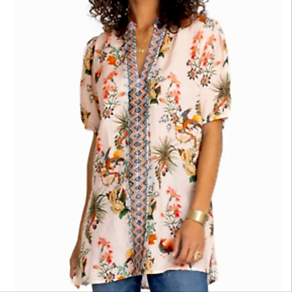 Johnny Was Tops - 🏆HostPick🏆Johnny Was Effortless Puff Sleeve Tunic